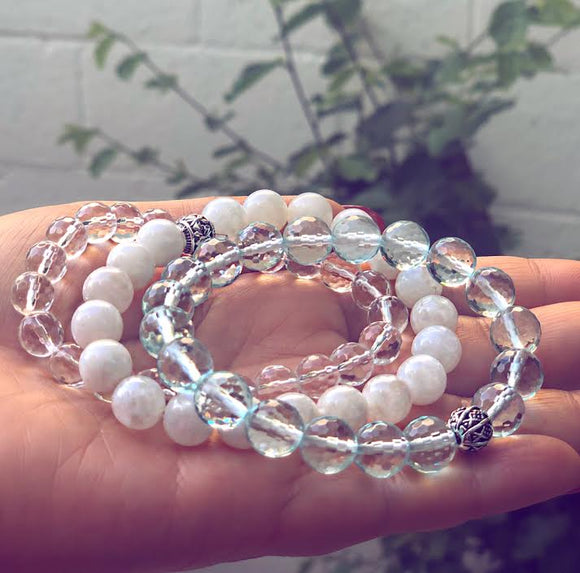 Chakra Genuine Crystal Bracelets Set 7 - Crown
