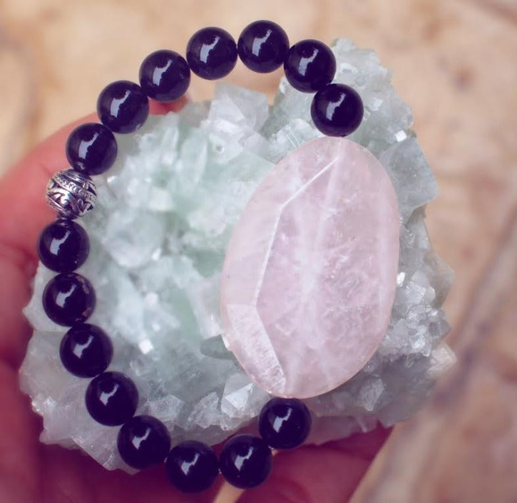 Rose quartz and store black tourmaline together