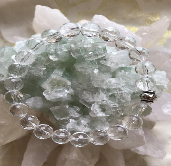 Clear Quartz Genuine Crystal Bracelet