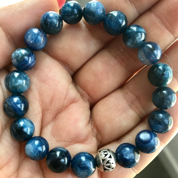 Blue Kyanite Genuine Crystal Bracelet