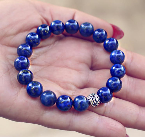Lapis Lazuli Genuine Crystal Bracelet