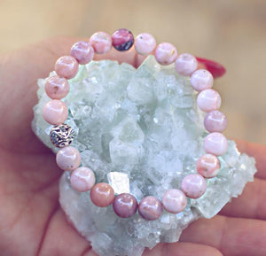 Pink Opal Genuine Crystal Bracelet