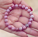 Rhodonite Genuine Crystal Bracelet - Self Love Aid