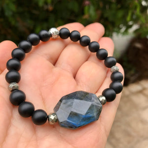 I MEDITATE Genuine Crystal Bracelet