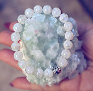 Rainbow Moonstone Genuine Crystal Bracelet