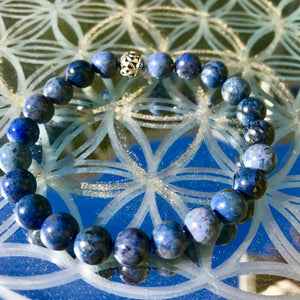 Dumortierite Genuine Crystal Bracelet - Insights Activator