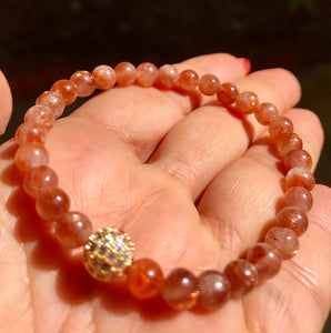 Premium Sunstone Genuine Crystal Bracelet